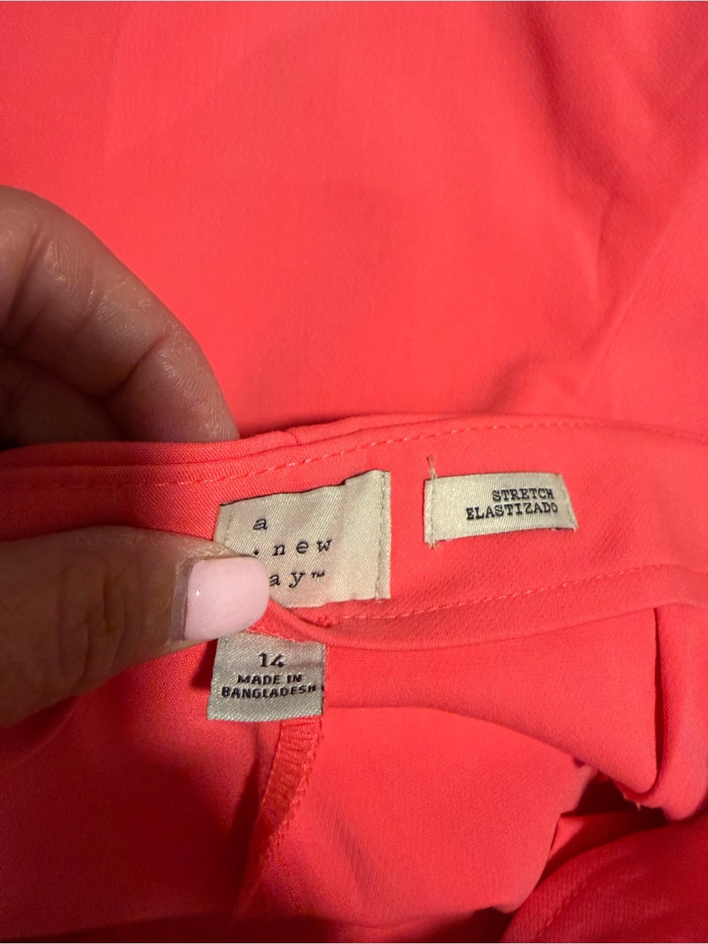 a new day Coral Pink Tailored Bermuda Shorts - Picture 3 of 3